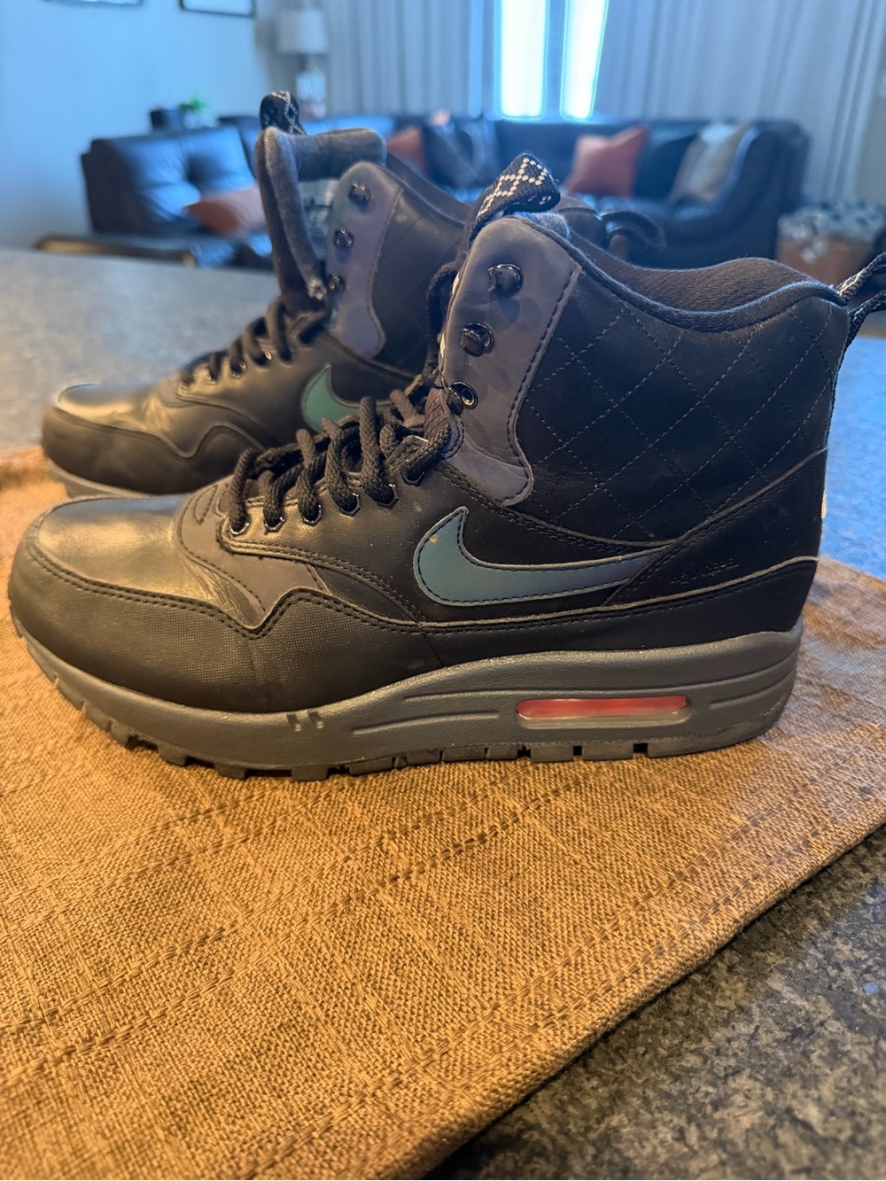 Nike Black High-Top AirMax Sneaker Boot